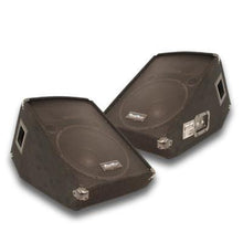 Load image into Gallery viewer, Pair of 15" PA Speakers and 12" wedge Floor Monitors