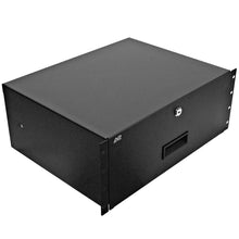 Load image into Gallery viewer, SA-RD4 - 4 Space PA/DJ Metal Rack Case Locking Drawer - 4U Server Cabinet Drawer with Key
