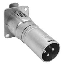 Load image into Gallery viewer, SAPT281MF - XLR Female to Male & XLR Male to Female Pass Through Feed Panel Mount Adapter Set