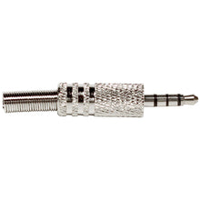 Load image into Gallery viewer, SAPT317 - 4 Pack of 1/8" (3.5mm) Stereo TRRS Male Cable Connectors with Spring Strain Relief