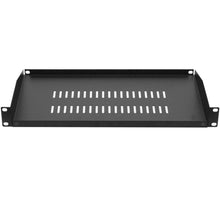 Load image into Gallery viewer, SARCS-08 - 1 Space Vented Server Shelf - 1U Rack Mount Case Shelf - 8" Deep