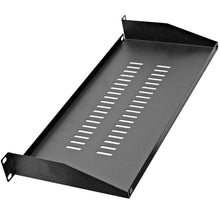Load image into Gallery viewer, SARCS-08 - 1 Space Vented Server Shelf - 1U Rack Mount Case Shelf - 8" Deep