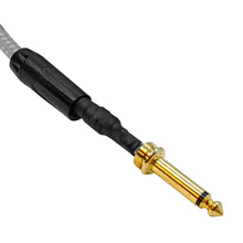 Load image into Gallery viewer, SASGC-OL10 - 10 Foot Supreme Guitar or Instrument Cable - Light Green Woven Tweed Jacket