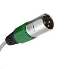 Load image into Gallery viewer, SASN4G - 4 Channel 2 Foot Balanced XLR Snake Cable - Green Cable Shell