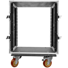 Load image into Gallery viewer, SATAC12U - Heavy Duty 12 Space ATA Rack Case with 4 Inch Casters - 12U Server Case