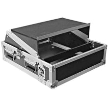 Load image into Gallery viewer, SATAC2x10 - Heavy Duty 2 Space ATA Rack Case with 10U DJ Mixer Top and Laptop Shelf