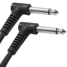 Load image into Gallery viewer, SATSPCC6 - 3 Pack of 6" Right Angle 1/4" TS Pedal Board Patch Cables