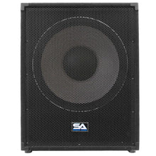 Load image into Gallery viewer, Pair of Enforcer II 18" Pro Audio Subwoofer Cabinets, Power Amplifier and Cables
