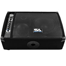 Load image into Gallery viewer, FL-10MP-PW - Pair of Premium Powered 2-Way 10" PA Floor Monitors with Titanium Horns
