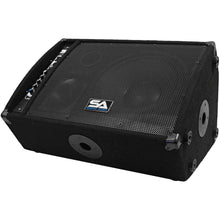 Load image into Gallery viewer, FL-12MP-PW - Pair of Premium Powered 2-Way 12" PA Floor Monitors with Titanium Horns