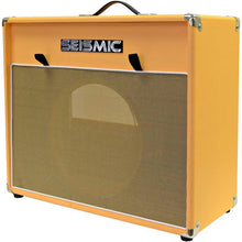 Load image into Gallery viewer, Luke-1x12V - Vintage Empty 12" Guitar Cabinet - Orange Tolex/Wheat Cloth Grill