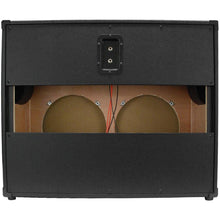 Load image into Gallery viewer, Luke-2x12V - Vintage Empty 12" Guitar Cabinet - Black Tolex/Wheat Cloth Grill