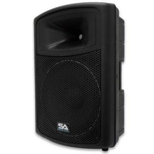 Load image into Gallery viewer, Pair of 15" PA DJ Molded Speakers and Stands