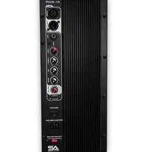 Load image into Gallery viewer, Pair of Powered 12" PA DJ Molded Speakers with Speaker Stands
