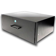 Load image into Gallery viewer, 10 Space Rack Case with Casters and 4 Space Drawer