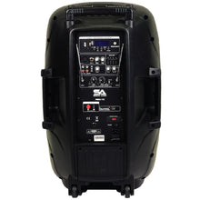 Load image into Gallery viewer, RSG-15 - Powered 15 Inch PA Speaker - Rechargeable with 2 Mics, Remote and Bluetooth