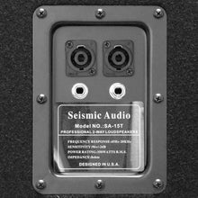 Load image into Gallery viewer, Pair of 15" PA Speakers with two tripod speaker stands