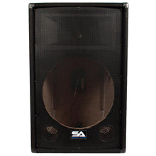 Load image into Gallery viewer, Pair of Empty 15 Inch PA / DJ / Band Speaker Cabinets with Titanium Horns