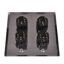 Load image into Gallery viewer, Stainless Steel Wall Plate - 2 Gang with 4 XLR and 1/4 Inch Combo Connectors