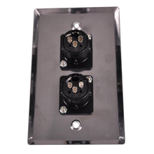 Load image into Gallery viewer, Stainless Steel Wall Plate - Dual XLR Female Connectors
