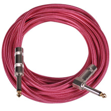 Load image into Gallery viewer, SAGCR-20-VAR - 4 Pack of 20 Foot Various Color Guitar / Instrument Cables