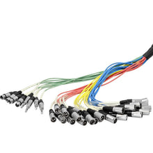 Load image into Gallery viewer, SALS-24x8x100 - 24 Channel 100' Snake Cable (XLR & TRS Returns)