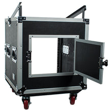Load image into Gallery viewer, 10 Space Rack Case with Slant Mixer Top
