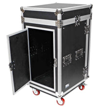 Load image into Gallery viewer, 12 Space Rack Case with Slant Mixer Top