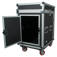 Load image into Gallery viewer, 12 Space Rack Case with Slant Mixer Top