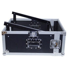 Load image into Gallery viewer, 4 Space Rack Case with Slant Mixer Top