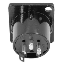 Load image into Gallery viewer, SAPT214 - XLR Male Panel Mount Connector - Black Metal Housing (5 Pack)
