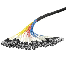 Load image into Gallery viewer, SARLX-24x15 - 24 Channel XLR Colored Snake Cable 15'