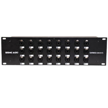 Load image into Gallery viewer, SARMSS-24x1515 - 24 Channel XLR TRS Combo Splitter Snake Cable - two 15' XLR trunks