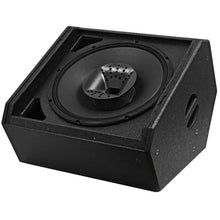 Load image into Gallery viewer, SAX-15M-PW - Pair of Powered Compact 15 Inch 2 Way Coaxial Floor / Stage Monitors with Titanium Horns