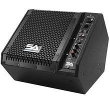 Load image into Gallery viewer, SAX-8M-PW - Powered Compact 8 Inch 2 Way Coaxial Floor / Stage Monitor with Titanium Horn