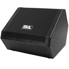 Load image into Gallery viewer, SAX-10M - Pair of Compact 10 Inch 2 Way Coaxial Floor / Stage Monitors with Titanium Horns