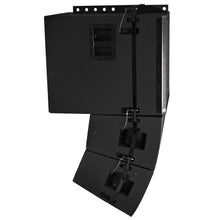 Load image into Gallery viewer, Powered Line Array System - 18 Inch Subwoofer, Two 12 Inch Line Array Speakers and Mounting Frame