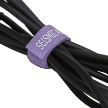 Load image into Gallery viewer, Two Pack of Seismic Audio Colored Cable Strap Ties - 8 Inches - (Pack of 6)