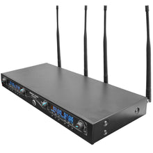Load image into Gallery viewer, SA-U4HHLV5-2 - 4 Channel UHF Wireless Microphone System with 2 Handheld &amp; 2 Headset Microphones
