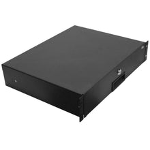 Load image into Gallery viewer, SA-RD2 - 2 Space PA/DJ Metal Rack Case Locking Drawer - 2U Server Cabinet Drawer with Key

