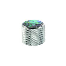 Load image into Gallery viewer, Chrome and Pearloid Knurled Metal Replacement Knob for Electric Guitar - 2 Pack
