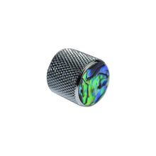 Load image into Gallery viewer, Chrome and Pearloid Knurled Metal Replacement Knob for Electric Guitar - 2 Pack
