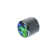 Load image into Gallery viewer, Chrome and Pearloid Knurled Metal Replacement Knob for Electric Guitar - 2 Pack

