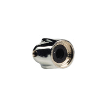 Load image into Gallery viewer, Set of 3 Adjustable Fit Chrome Skull Electric Guitar Knobs with Red Eyes and included Allen Wrench
