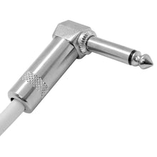 Load image into Gallery viewer, SAGC20R - 2 Pack of White 20 Foot Right Angle to Straight Guitar Cables
