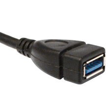 Load image into Gallery viewer, SAPT505- Pair of 10 Inch USB 3.0 Extension Cables - Type A Right Angle Male to Straight Female
