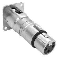 Load image into Gallery viewer, SAPT281MF - XLR Female to Male &amp; XLR Male to Female Pass Through Feed Panel Mount Adapter Set
