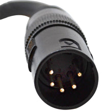 Load image into Gallery viewer, SAPT516 - 6 Inch 3 Pin XLR Female to 5 Pin XLR Male DMX Turnaround Adapter Cable
