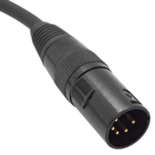 Load image into Gallery viewer, SAPT516 - 6 Inch 3 Pin XLR Female to 5 Pin XLR Male DMX Turnaround Adapter Cable
