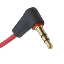 Load image into Gallery viewer, SAPT519- Pair of 6 Inch Right Angle 1/8" 3.5mm TRS to 1/8" 3.5mm Female 1/8" Headset Audio Patch Cable
